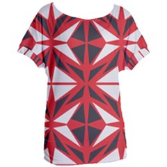 Abstract Pattern Geometric Backgrounds   Women s Oversized Tee by Eskimos