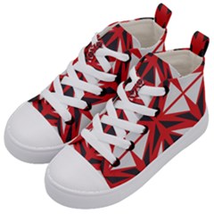 Abstract Pattern Geometric Backgrounds   Kids  Mid-top Canvas Sneakers by Eskimos