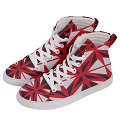 Abstract Pattern Geometric Backgrounds   Women s Hi-top Skate Sneakers by Eskimos