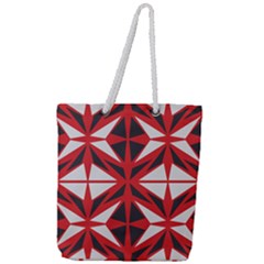 Abstract Pattern Geometric Backgrounds   Full Print Rope Handle Tote (large) by Eskimos