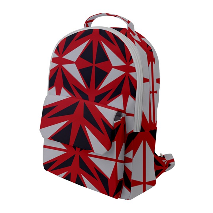 Abstract pattern geometric backgrounds   Flap Pocket Backpack (Large)