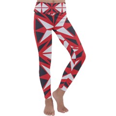 Abstract Pattern Geometric Backgrounds   Kids  Lightweight Velour Classic Yoga Leggings by Eskimos