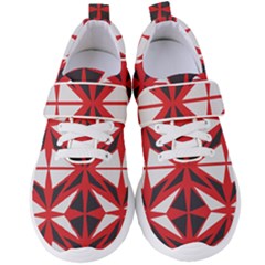 Abstract Pattern Geometric Backgrounds   Women s Velcro Strap Shoes by Eskimos