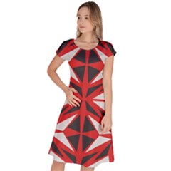 Abstract Pattern Geometric Backgrounds   Classic Short Sleeve Dress by Eskimos