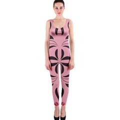 Floral Folk Damask Pattern  One Piece Catsuit by Eskimos