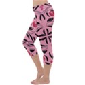 Floral folk damask pattern  Capri Yoga Leggings View2