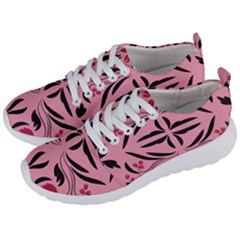 Floral Folk Damask Pattern  Men s Lightweight Sports Shoes by Eskimos