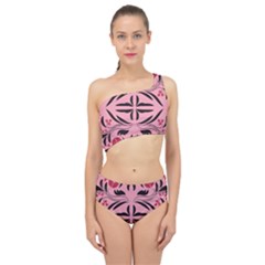 Floral Folk Damask Pattern  Spliced Up Two Piece Swimsuit by Eskimos