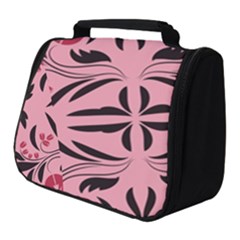 Floral Folk Damask Pattern  Full Print Travel Pouch (small) by Eskimos