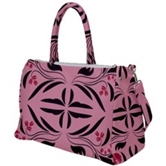 Floral Folk Damask Pattern  Duffel Travel Bag by Eskimos