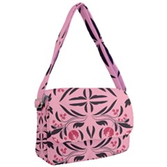 Floral Folk Damask Pattern  Courier Bag by Eskimos