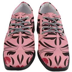 Floral Folk Damask Pattern  Women Heeled Oxford Shoes by Eskimos