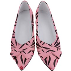 Floral Folk Damask Pattern  Women s Bow Heels by Eskimos