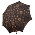 Floral folk damask pattern  Hook Handle Umbrellas (Large) View2