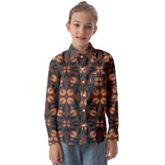 Floral Folk Damask Pattern  Kids  Long Sleeve Shirt by Eskimos