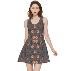 Floral Folk Damask Pattern  Inside Out Reversible Sleeveless Dress by Eskimos