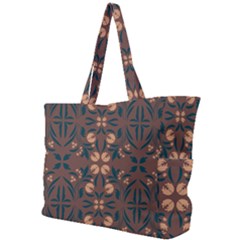 Floral Folk Damask Pattern  Simple Shoulder Bag by Eskimos