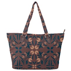 Floral Folk Damask Pattern  Full Print Shoulder Bag by Eskimos