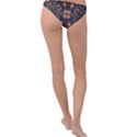 Floral folk damask pattern  Ring Detail Bikini Bottom View2