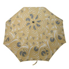 Folk Flowers Print Floral Pattern Ethnic Art Folding Umbrellas by Eskimos