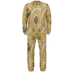 Folk Flowers Print Floral Pattern Ethnic Art Onepiece Jumpsuit (men) by Eskimos