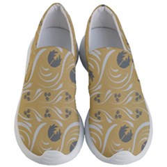 Folk Flowers Print Floral Pattern Ethnic Art Women s Lightweight Slip Ons by Eskimos