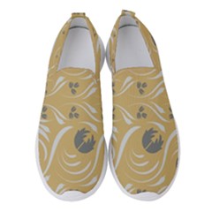 Folk Flowers Print Floral Pattern Ethnic Art Women s Slip On Sneakers by Eskimos