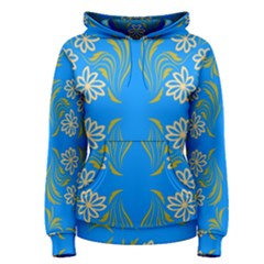 Floral Folk Damask Pattern  Women s Pullover Hoodie by Eskimos