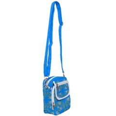 Floral Folk Damask Pattern  Shoulder Strap Belt Bag by Eskimos