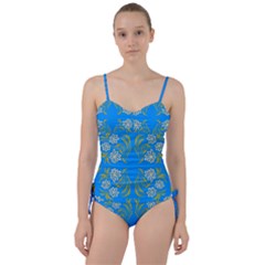 Floral Folk Damask Pattern  Sweetheart Tankini Set by Eskimos