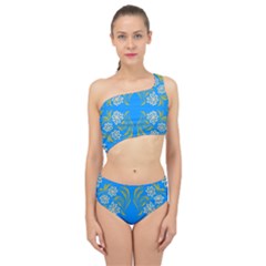 Floral Folk Damask Pattern  Spliced Up Two Piece Swimsuit by Eskimos