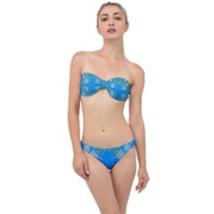 Floral Folk Damask Pattern  Classic Bandeau Bikini Set by Eskimos