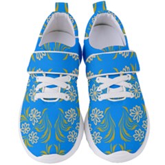 Floral Folk Damask Pattern  Women s Velcro Strap Shoes by Eskimos