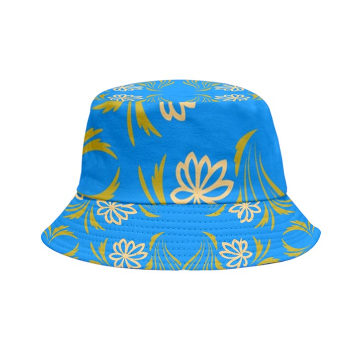 Floral folk damask pattern  Inside Out Bucket Hat