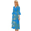 Floral folk damask pattern  Midsummer Wrap Dress View2