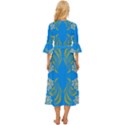 Floral folk damask pattern  Midsummer Wrap Dress View4