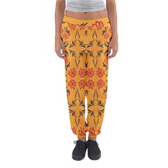 Floral Folk Damask Pattern  Women s Jogger Sweatpants by Eskimos