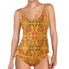 Floral Folk Damask Pattern  Tankini Set by Eskimos