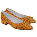 Floral folk damask pattern  Women s Bow Heels View3