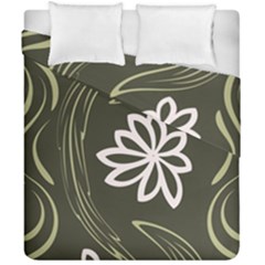 Folk Flowers Print Floral Pattern Ethnic Art Duvet Cover Double Side (california King Size) by Eskimos