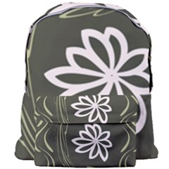 Folk Flowers Print Floral Pattern Ethnic Art Giant Full Print Backpack by Eskimos