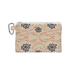 Folk Flowers Print Floral Pattern Ethnic Art Canvas Cosmetic Bag (small) by Eskimos