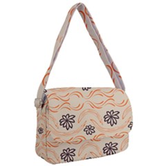 Folk Flowers Print Floral Pattern Ethnic Art Courier Bag by Eskimos