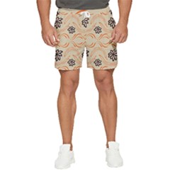 Folk Flowers Print Floral Pattern Ethnic Art Men s Runner Shorts