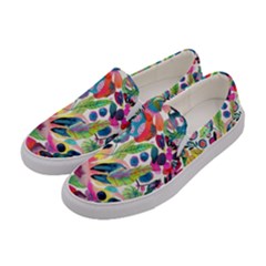 Floral Women s Canvas Slip Ons by Sparkle