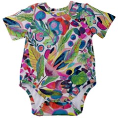 Floral Baby Short Sleeve Onesie Bodysuit by Sparkle