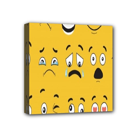 Emojis Mini Canvas 4  X 4  (stretched) by Sparkle