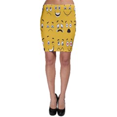 Emojis Bodycon Skirt by Sparkle