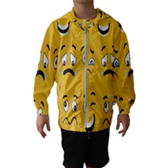 Emojis Kids  Hooded Windbreaker by Sparkle