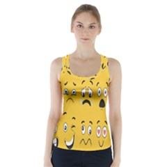 Emojis Racer Back Sports Top by Sparkle